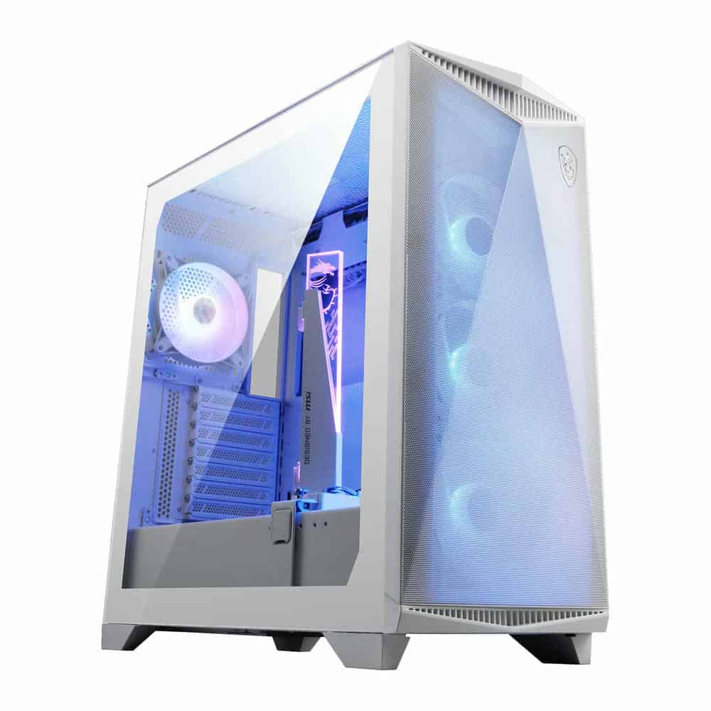 MSI MPG GUNGNIR 300R Airflow White Mid Tower Tempered Glass PC Gaming Case